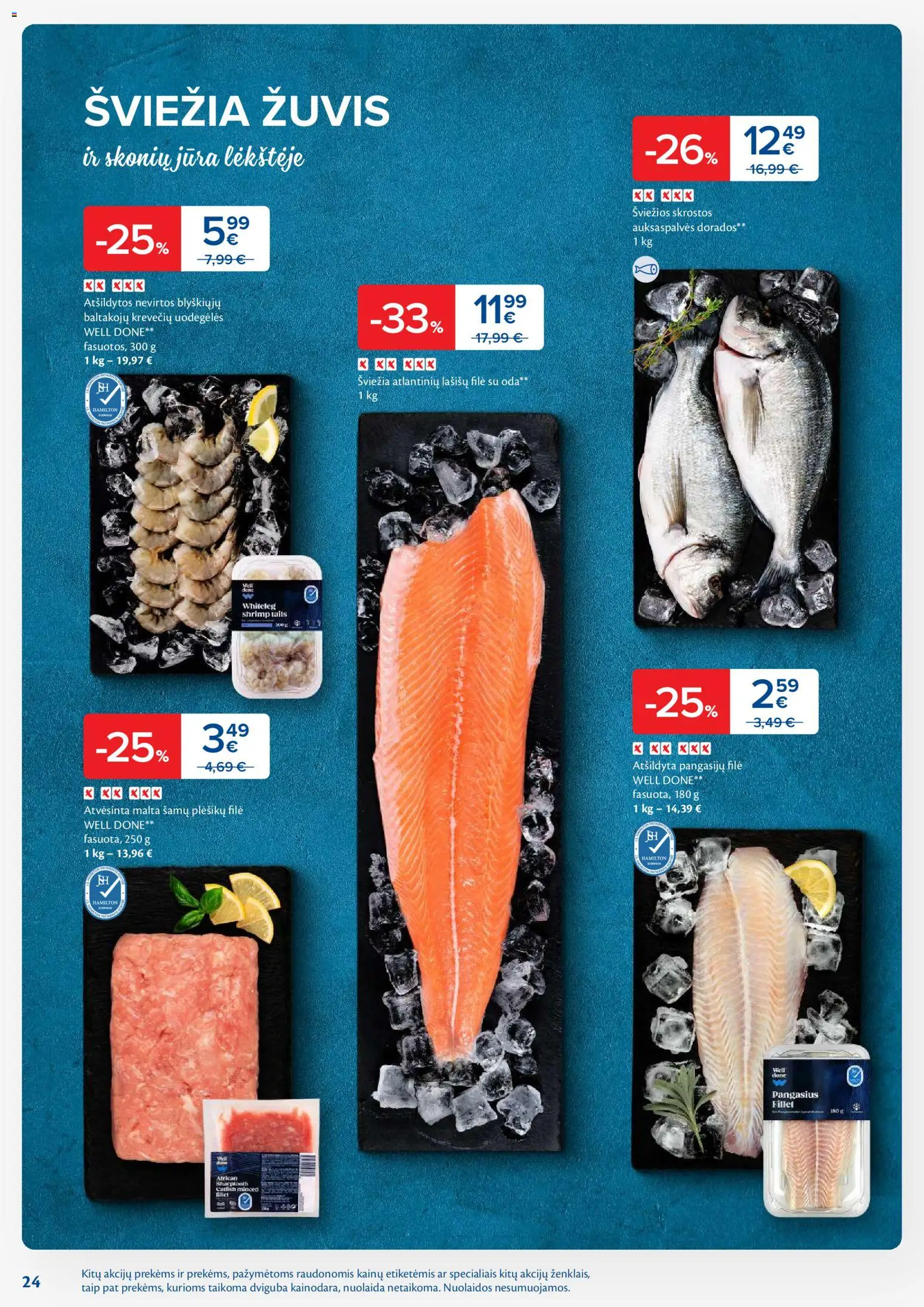 MAXIMA akcijos nuo 11.11.2025 | Puslapis: 24 | Prekių: Lašišų filė, Žuvis