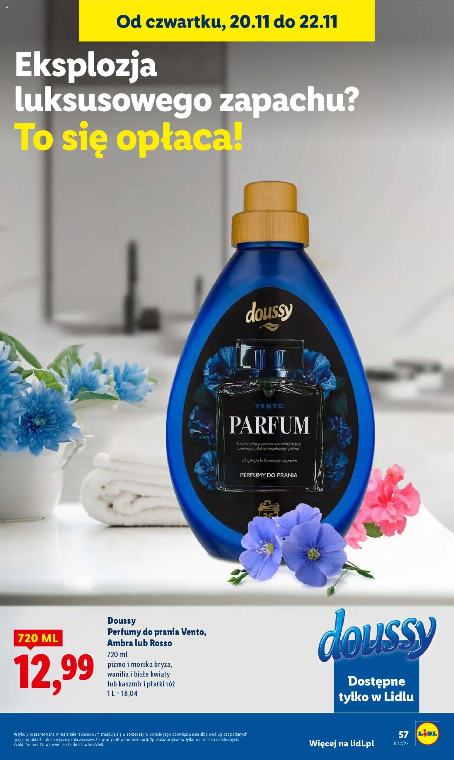 Lidl Gazetka od 20.11.2025 | Strona: 61 | Produkty: Perfumy, Róż, Płatki, Kwiaty