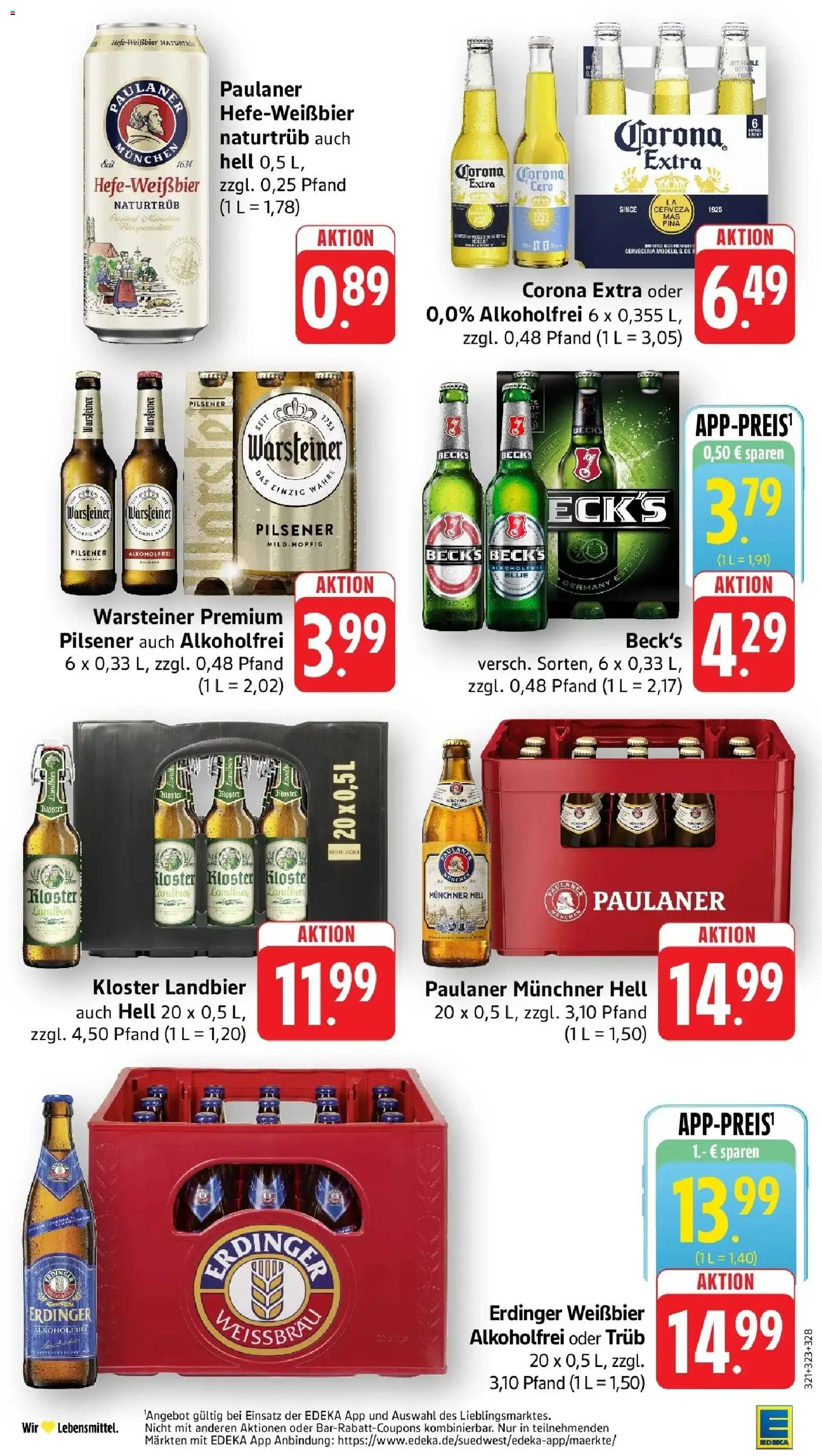 E center Prospekt Kaiserslautern	 – gültig ab 05.04.2026 | Seite: 35 | Produkte: Erdinger, Weißbier, Warsteiner, Paulaner
