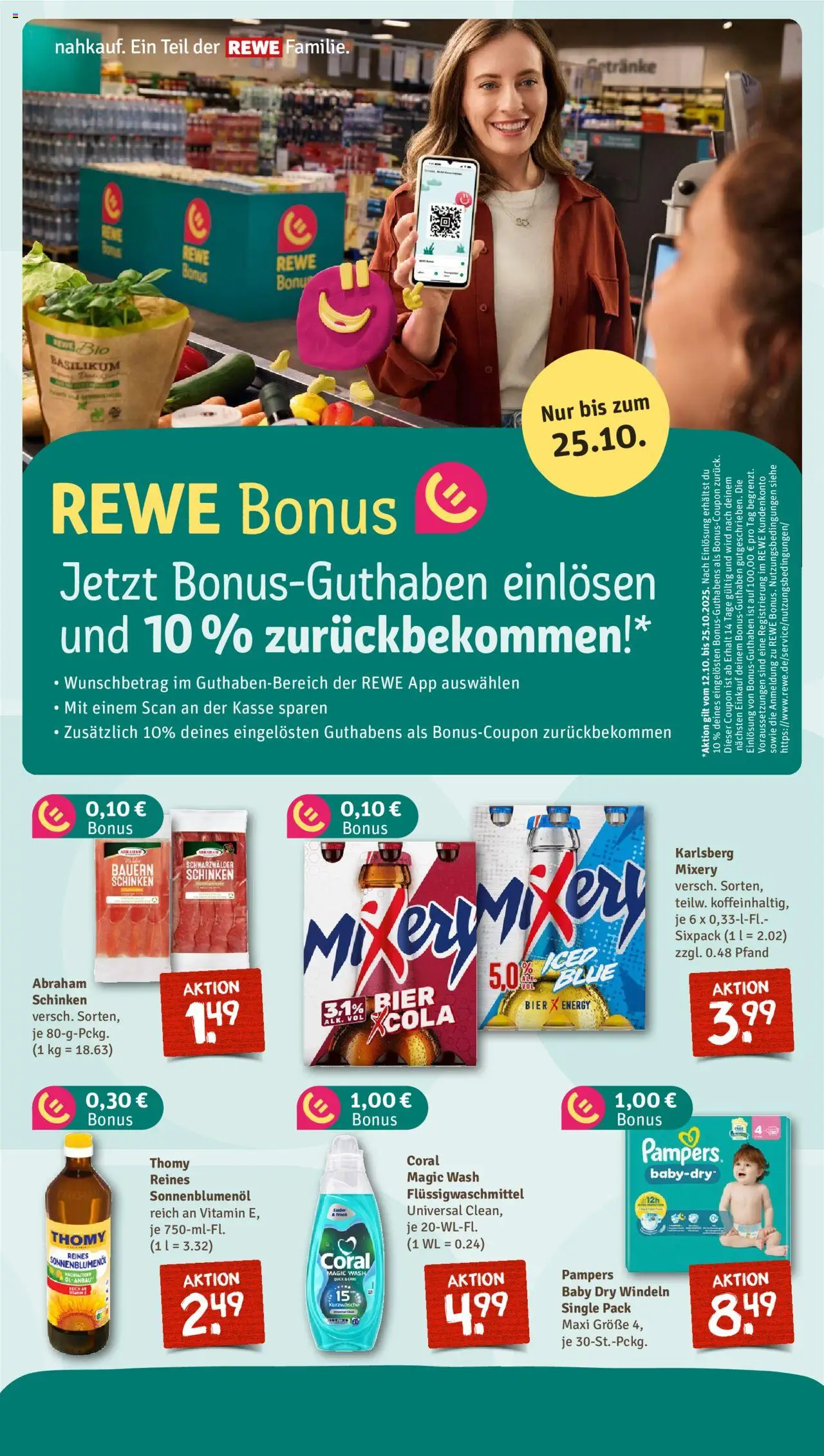Nahkauf Prospekt – gültig ab 19.10.2025 | Seite: 5 | Produkte: Coral, Pampers, Schinken, Mixery