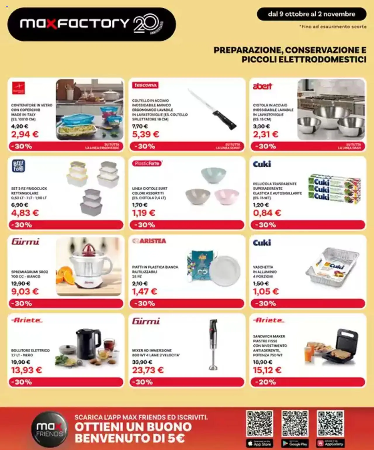 Volantino Max Factory del 09.10.2025 | Pagina: 13 | Prodotti: Lavastoviglie, Alluminio, Bollitore, Mixer