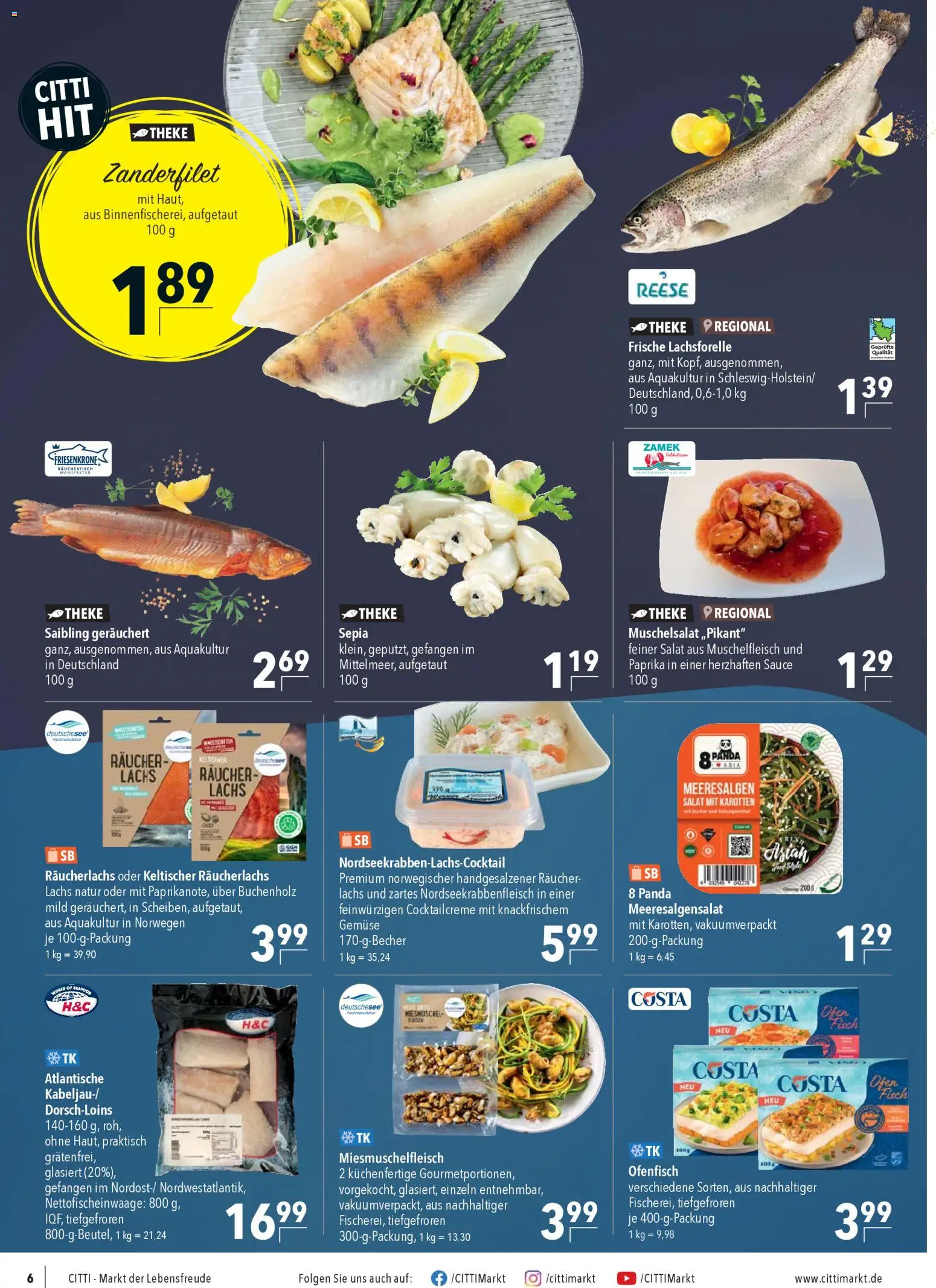 CITTI Markt Prospekt 	 – gültig ab 02.01.2026 | Seite: 8 | Produkte: Ofen, Fisch, Lachs, Paprika