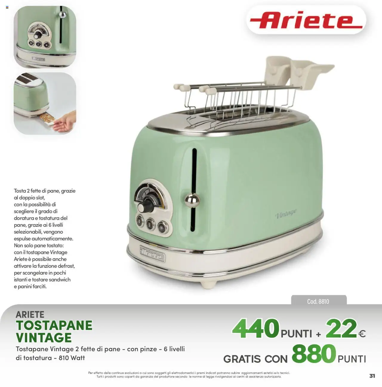 Volantino PIM Supermercati del 12.04.2025 | Pagina: 31 | Prodotti: Pane, Pinze, Tostapane