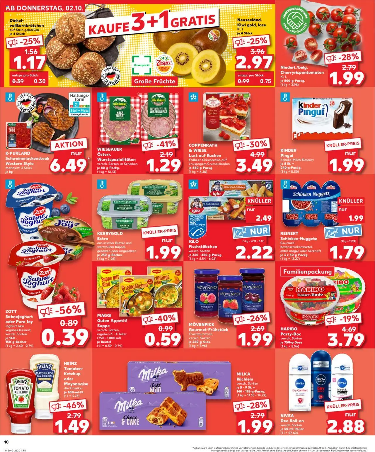 Kaufland prospekt Zeitz	 – gültig ab 05.10.2025 | Seite: 10 | Produkte: Maggi, Mayonnaise, Steak, Ketchup