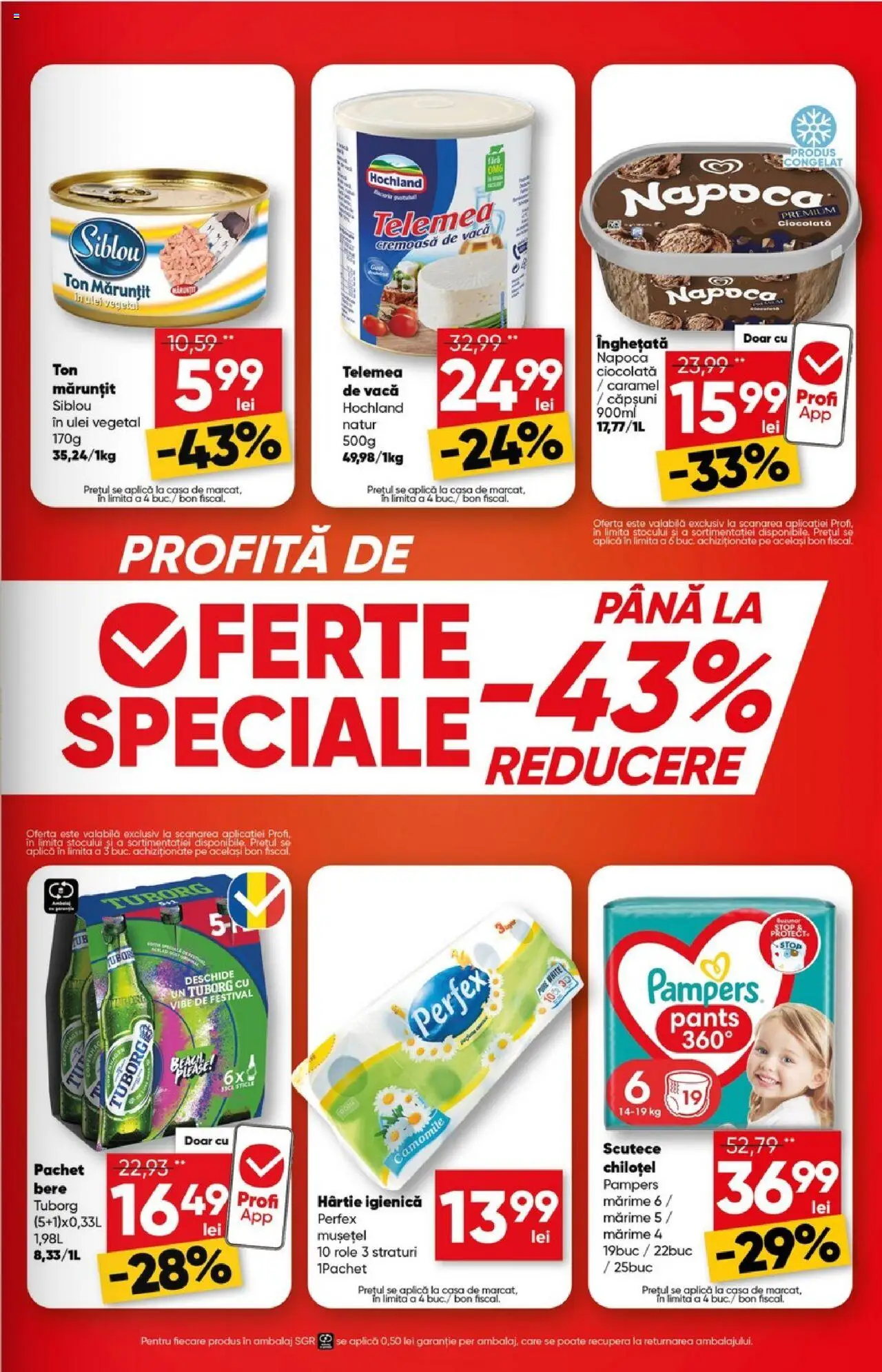 Catalog Profi City – valabil de la 23.07.2025 | Pagină: 3 | Produse: Role, Ulei, Înghețată, Scutece