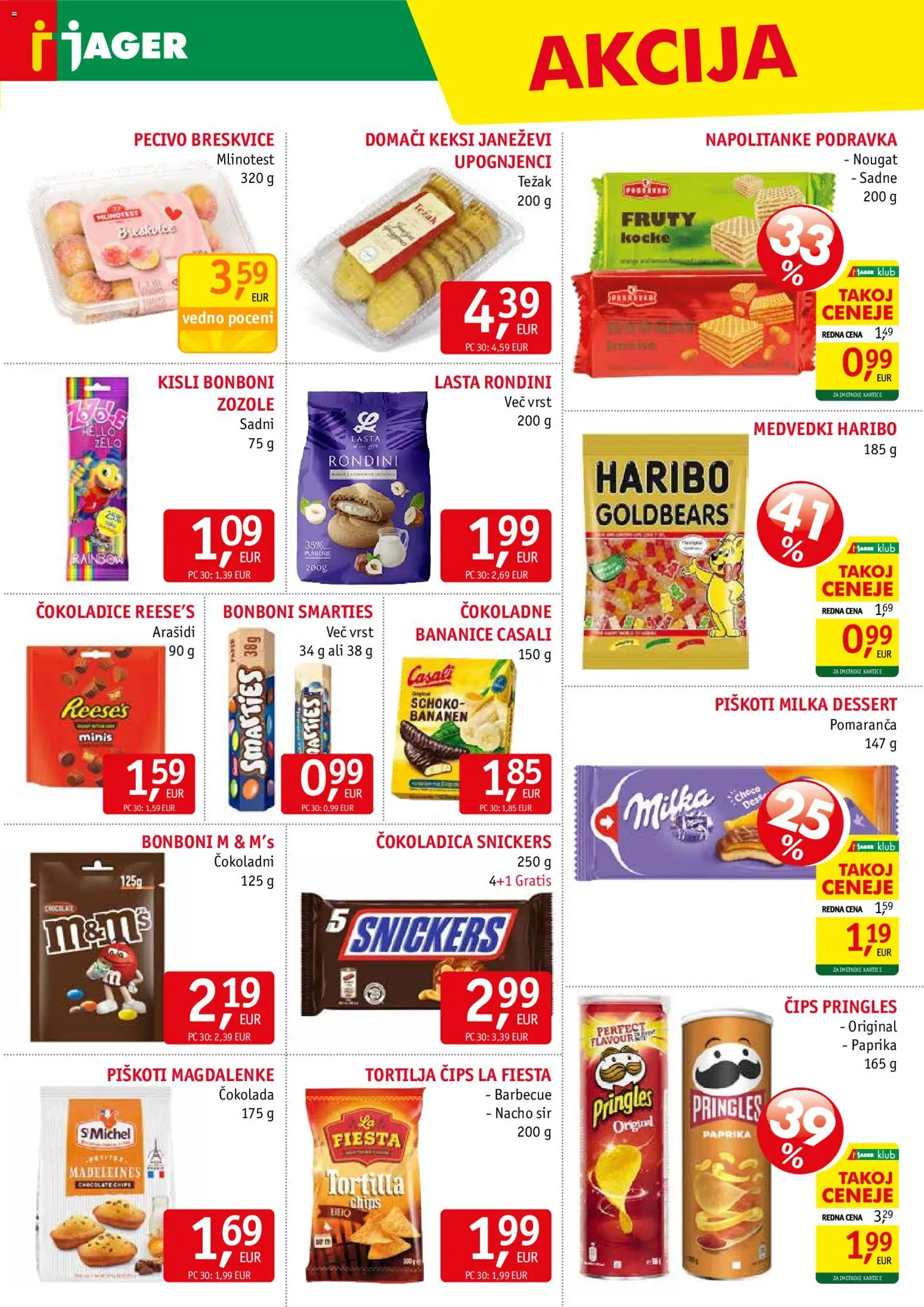 Novi Jager katalog ponudbe – veljaven od 21.01.2026 | Stran: 11 | Izdelki: Napolitanke, Bonboni, Paprika, Arašidi