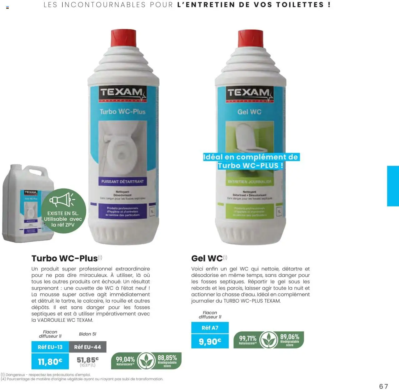  | Page: 67 | Produits: Diffuseur, Mousse, Désodorisant, Toilettes