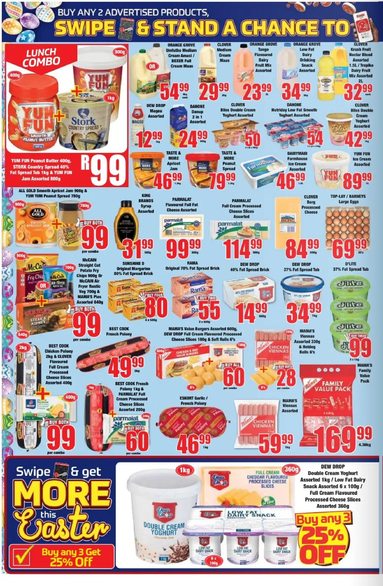 New Boxer catalogue – valid from 23.03.2026 | Page: 4 | Products: Chicken, Chips, Peanut butter, Fruit