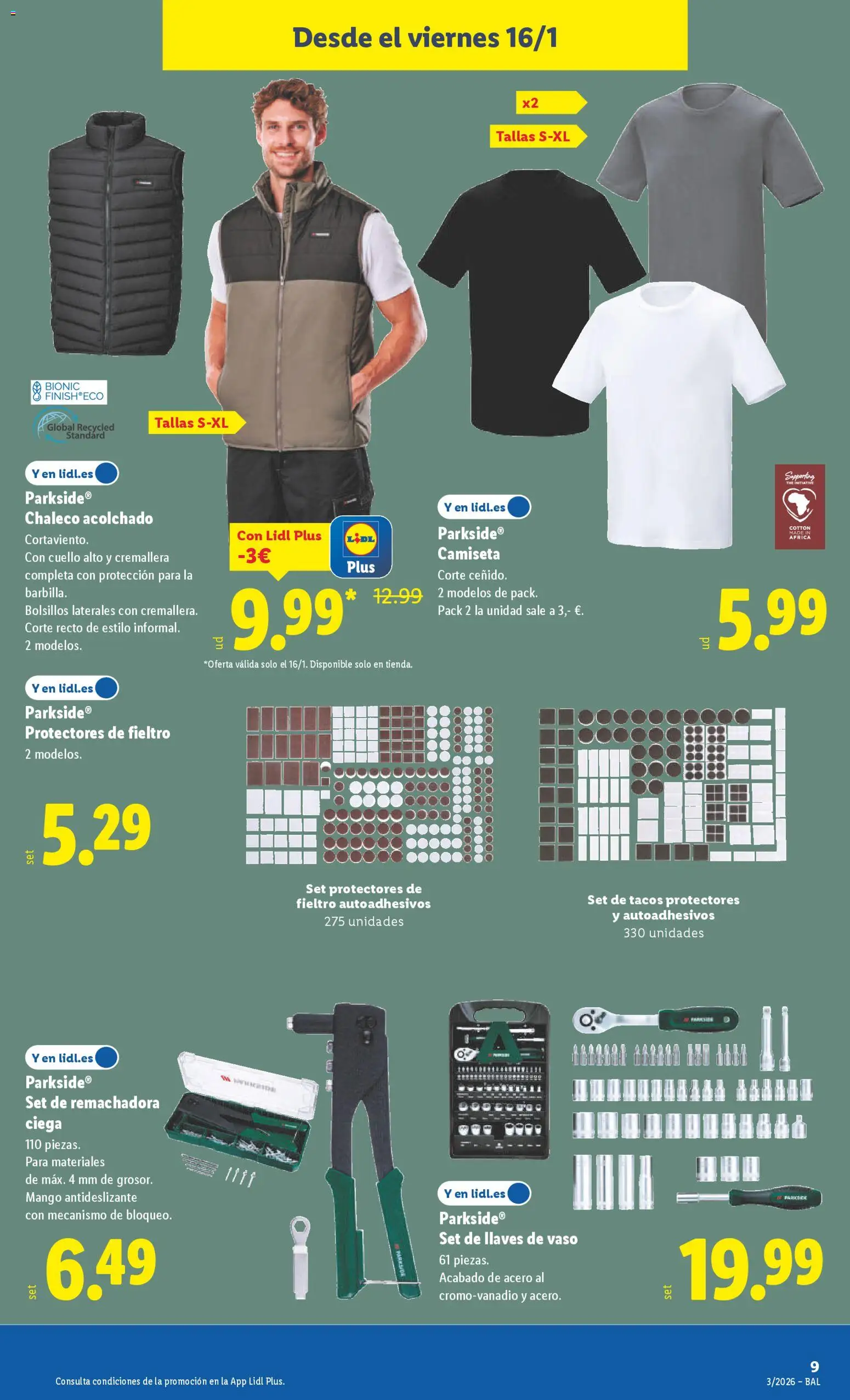 Lidl folleto de bazar │ válido desde el 12.01.2026 | Página: 17 | Productos: Chaleco, Tacos, Ρούτερ