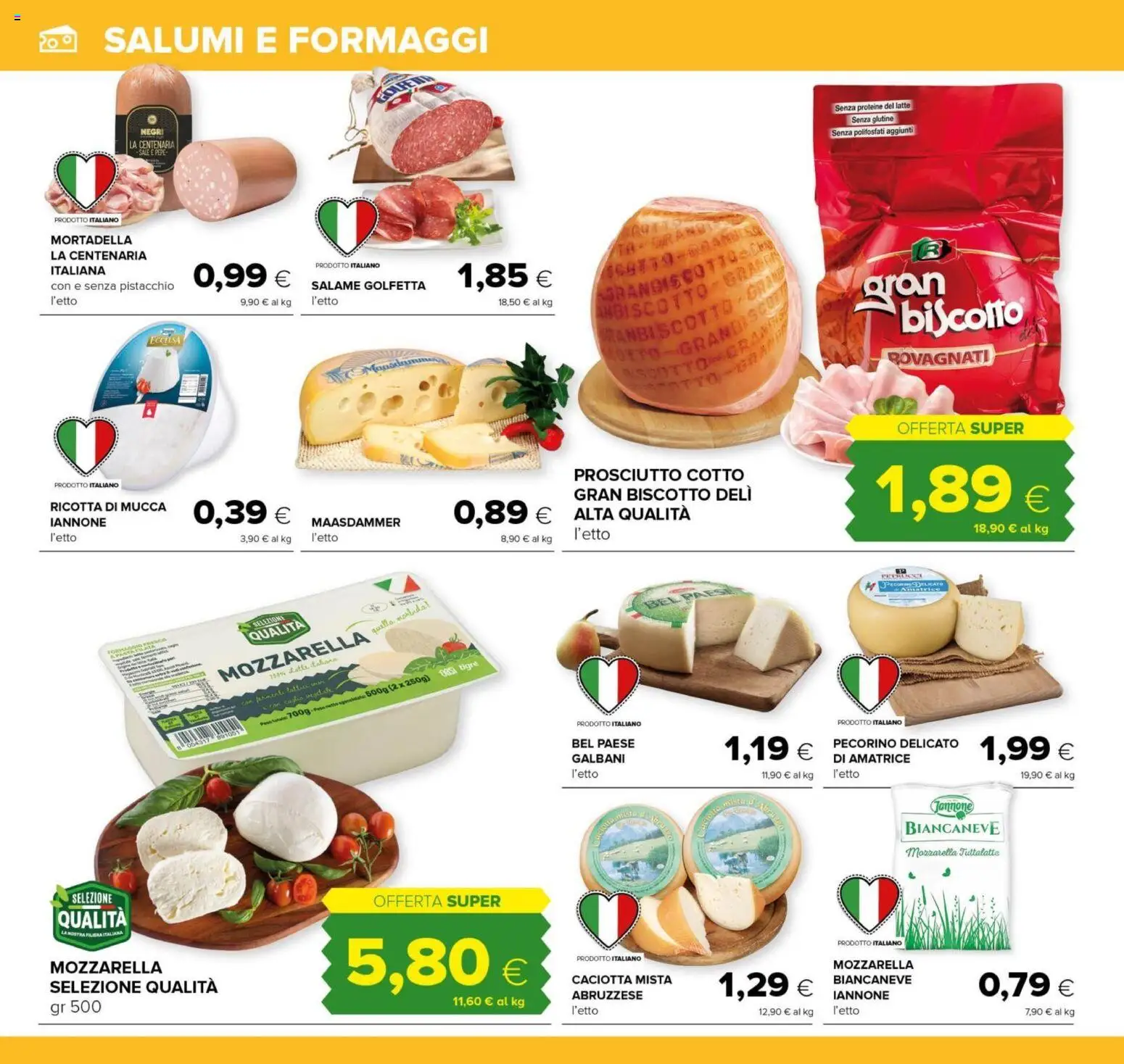 Volantino Tigre del 06.11.2025 | Pagina: 14 | Prodotti: Prosciutto Cotto, Salame, Sale, Ricotta