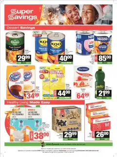 Spar specials catalogue – valid from 08.12.2025 | Page: 14 | Products: Milk, Bread, Cream, Peach
