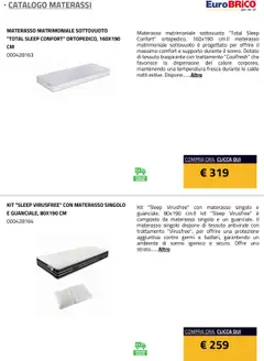 Anteprima del volantino Eurobrico Materassi catalogo valido a partire dal 23.07.2025 | Pagina: 15 | Prodotti: Materasso matrimoniale, Materasso