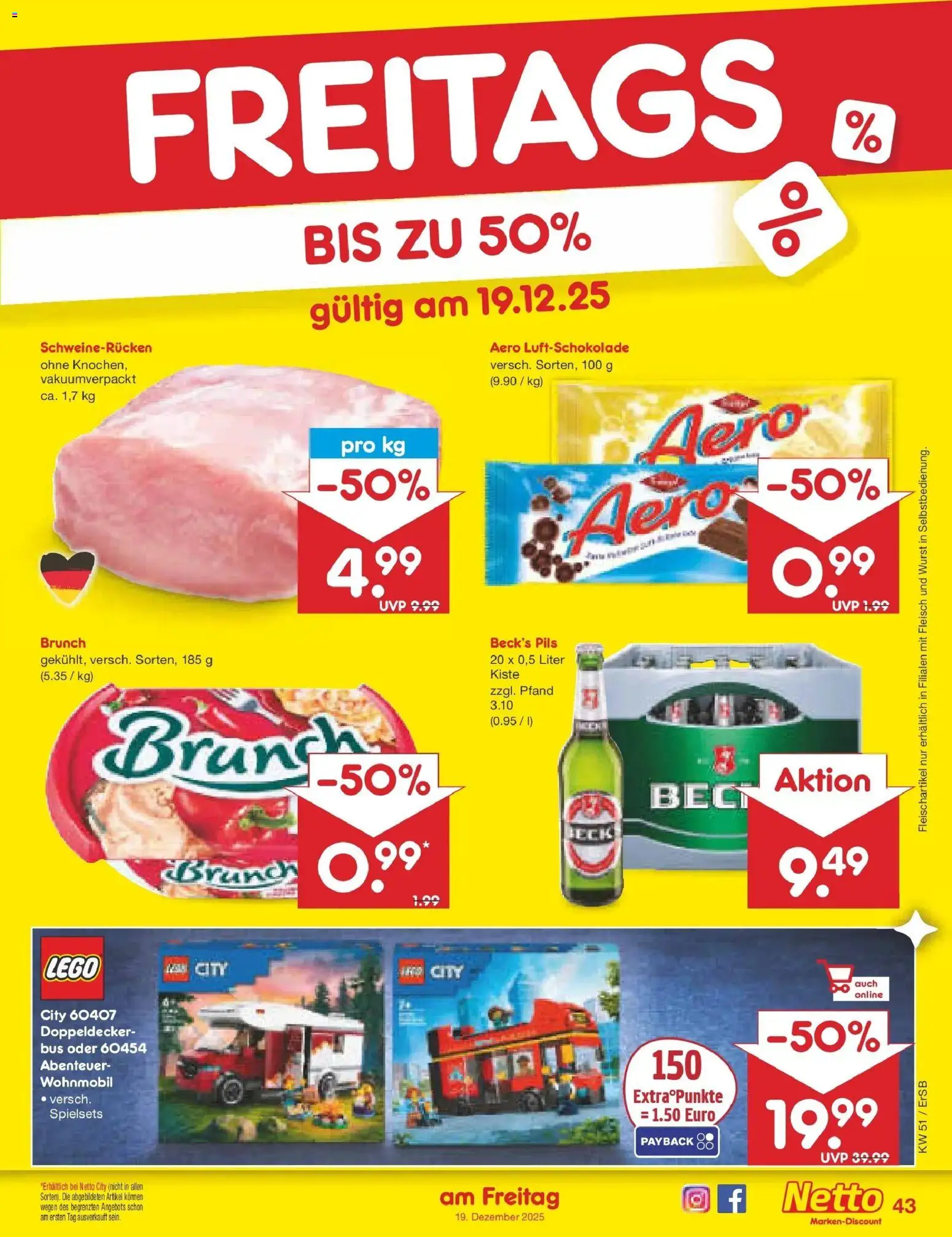 Netto Marken-Discount prospekt Nordhausen	 – gültig ab 15.12.2025 | Seite: 55 | Produkte: Pils, Wurst, Schweinerucken, Fleisch