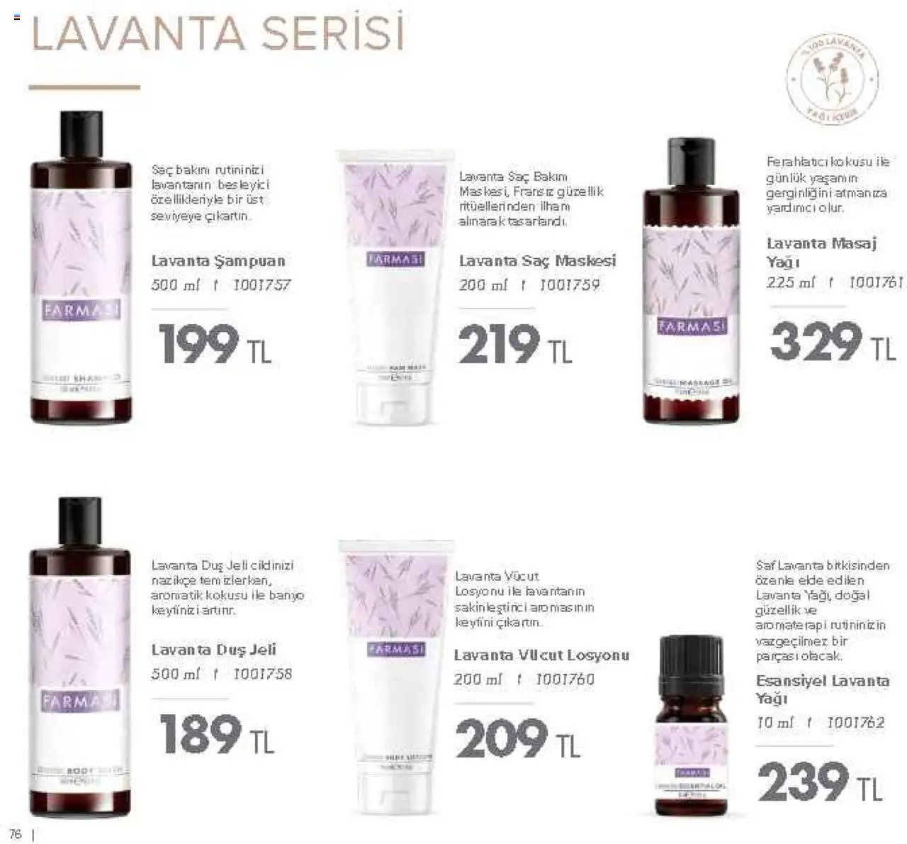Farmasi Katalog - 01.09.2025 tarihinden itibaren geçerlidir | Sayfa: 76 | Ürünler: Banyo, Duş, Saç maskesi, Duş jeli