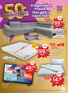 Conforama aktionen ab 11.03.2026 gültig | Seite: 16 | Produkte: Matratze, Kopfkissen, TV, Ecksofa