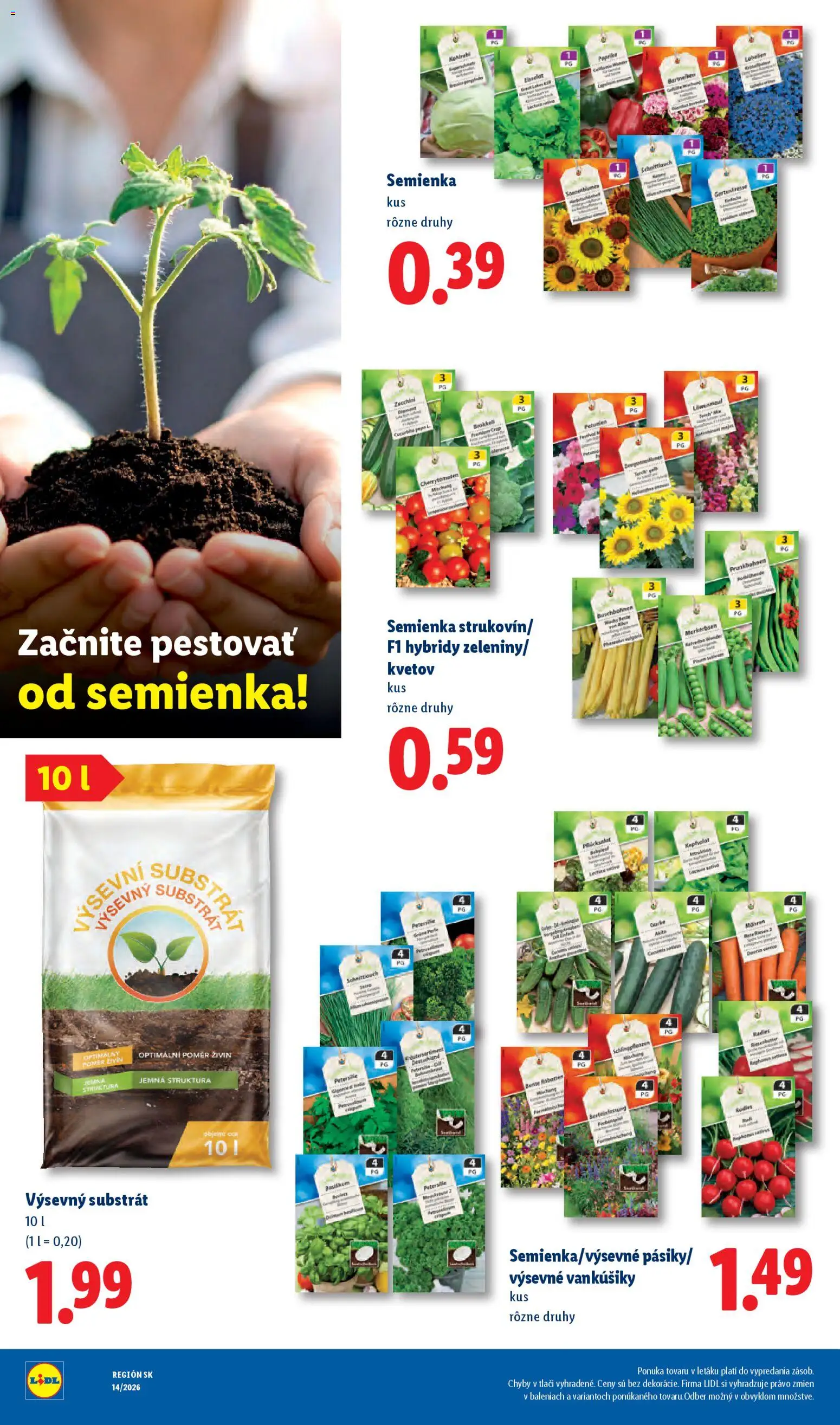 Nové Lidl akcie – leták je platný od 30.03.2026 | Strana: 54 | Produkty: Paprika, Substrát