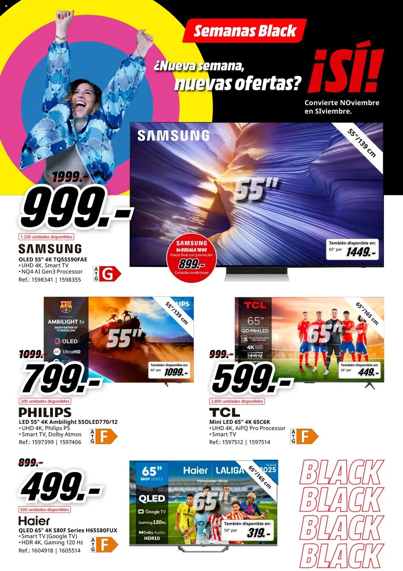 Media Markt Black Friday │ válido desde el 12.11.2025 | Página: 19 | Productos: Té, Audio