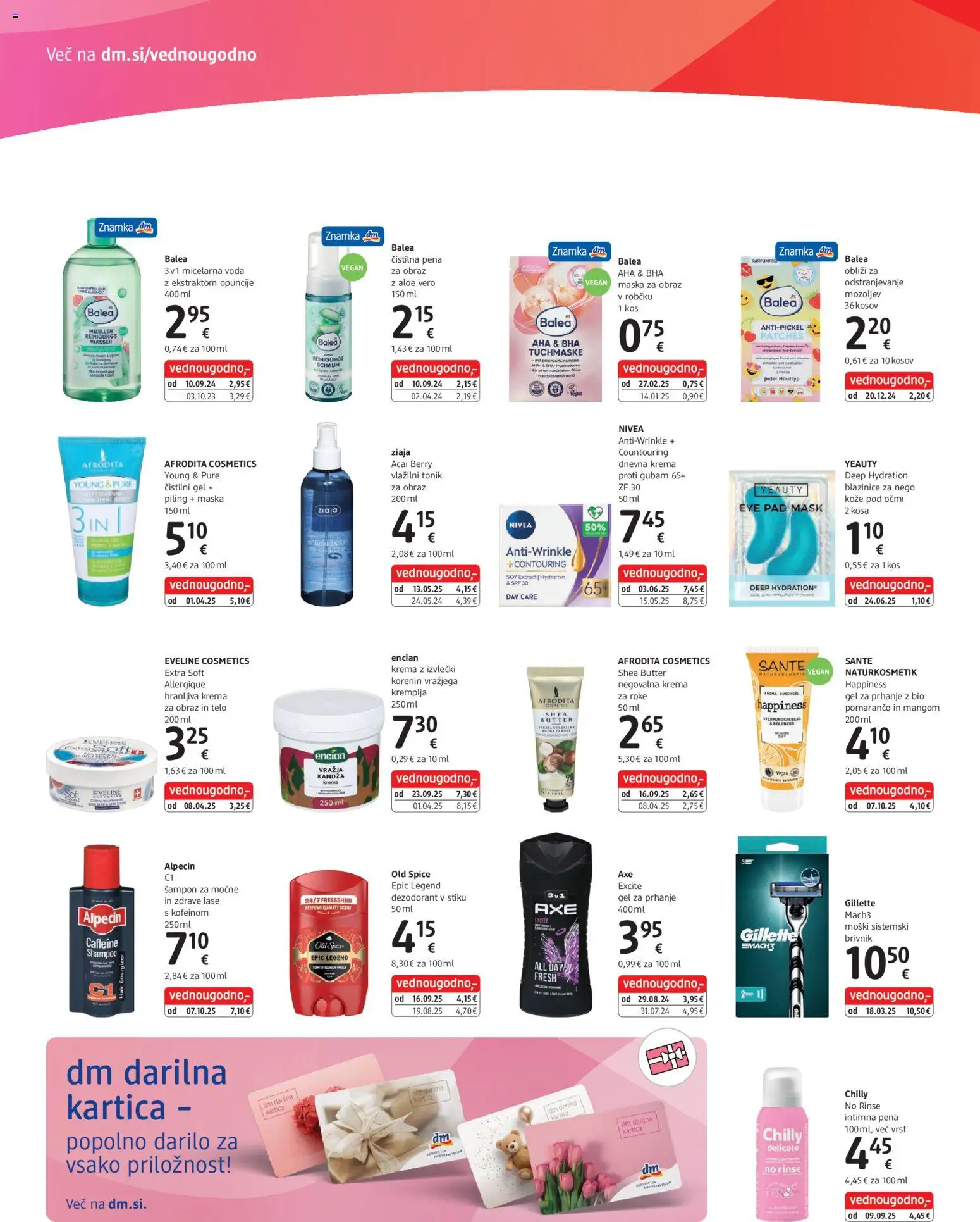 Novi DM Drogerie Markt katalog ponudbe – veljaven od 22.10.2025 | Stran: 2 | Izdelki: Kos, Piling, Micelarna voda, Brivnik