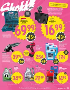 Halpa Halli-mainoslehti voimassa 25.02.2026 alkaen | Sivu: 11 | Tuotteet: Moottoriöljy, Autolaturi, Akku, Voi