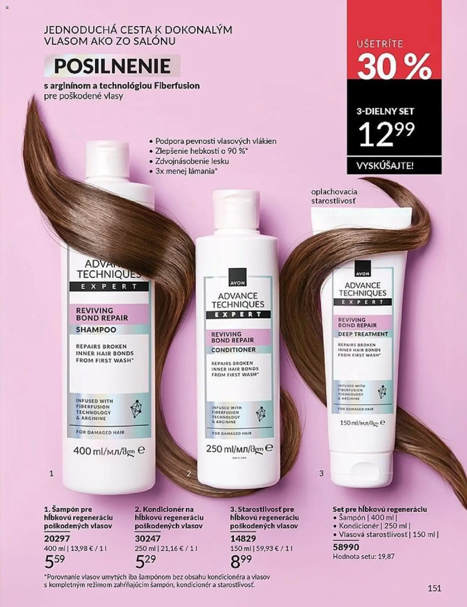 Nové Avon akcie – leták je platný od 01.02.2026 | Strana: 151 | Produkty: Šampón, Kondicionér