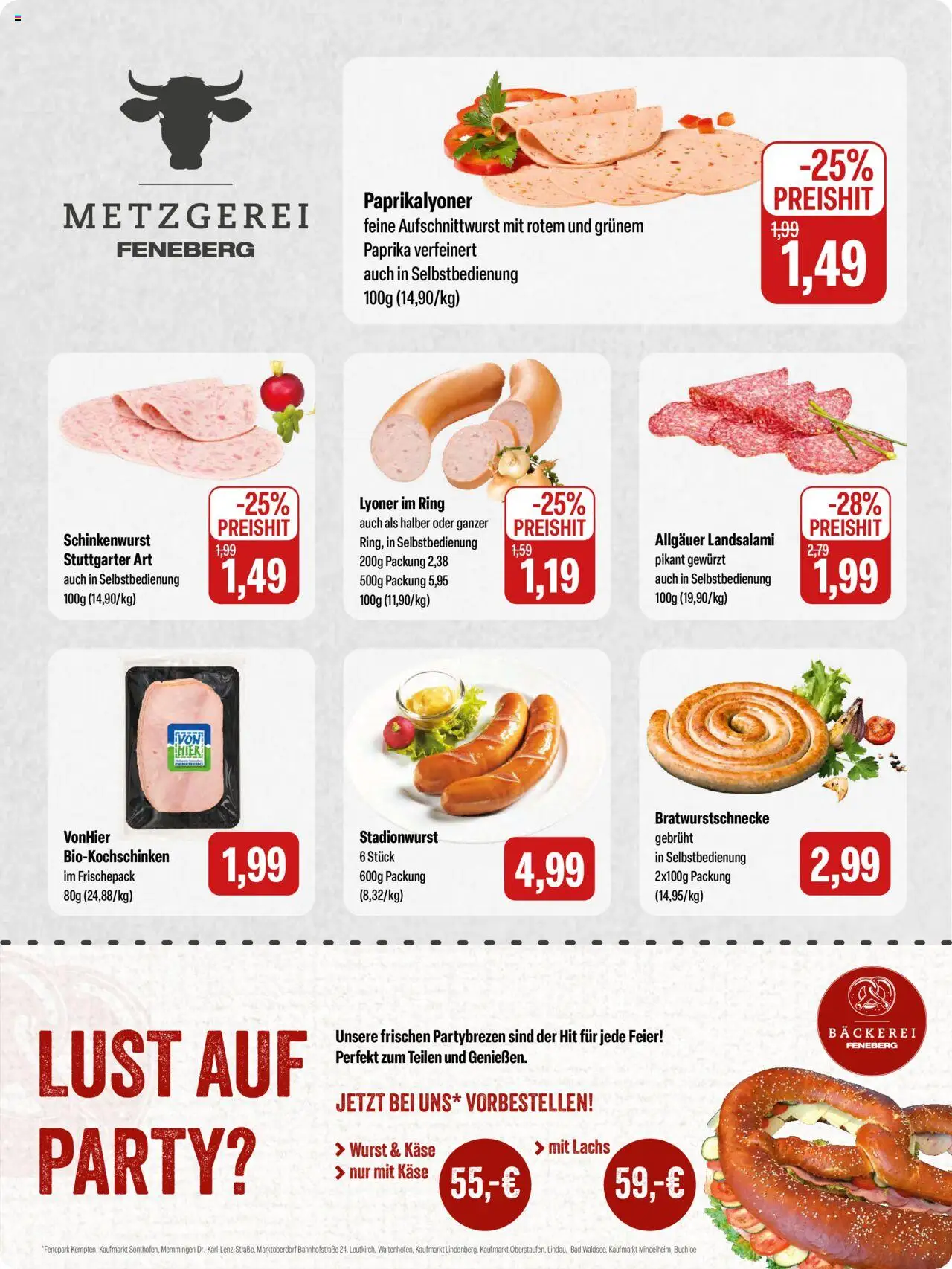 Feneberg Angebote - gültig ab dem 07.08.2025 | Seite: 2 | Produkte: Bäckerei, Käse, Bad, Wurst