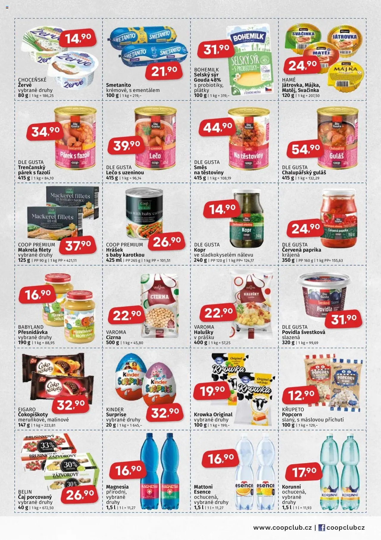 Coop leták - Východočeský region od 24.09.2025 | Strana: 3 | Produkty: Gouda, Magnesia, Popcorn, Kinder