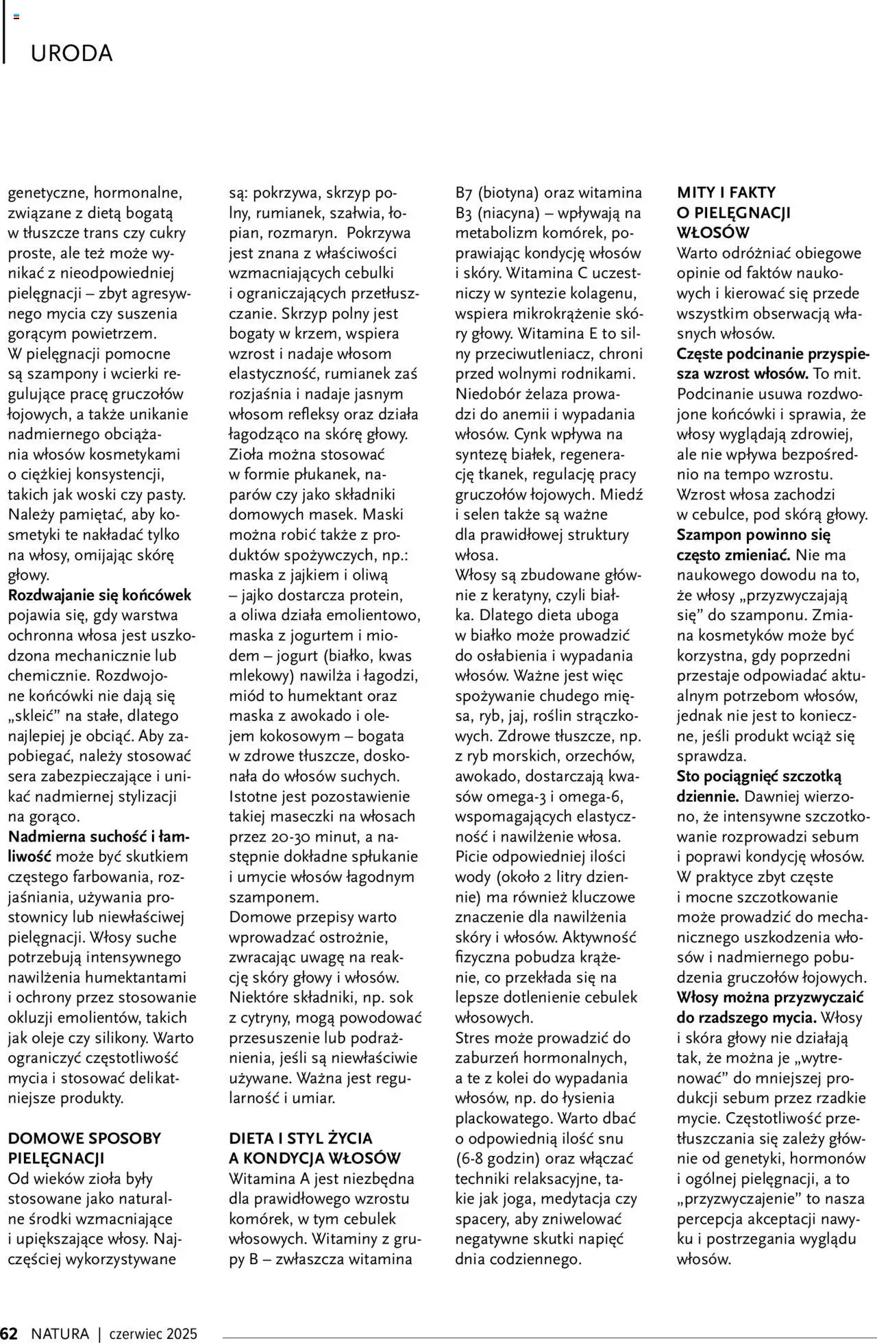 Drogerie Natura Gazetka - Magazyn Klubu Natura 06 od 01.06.2025 | Strona: 62 | Produkty: Maseczki, Jogurt, Szczotka, Maska