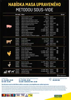 Náhled letáku Makro leták - Maso upravené metodou sous-vide od 01.11.2025 | Strana: 14 | Produkty: Vepřová kotleta, Maso, Karty, Dekorace