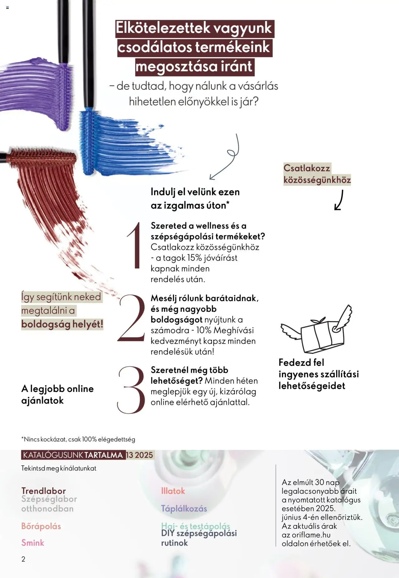 Oriflame akciós ujság - amely érvényes a következő dátumtól: 07.09.2025 | Oldal: 2 | Termékek: Smink