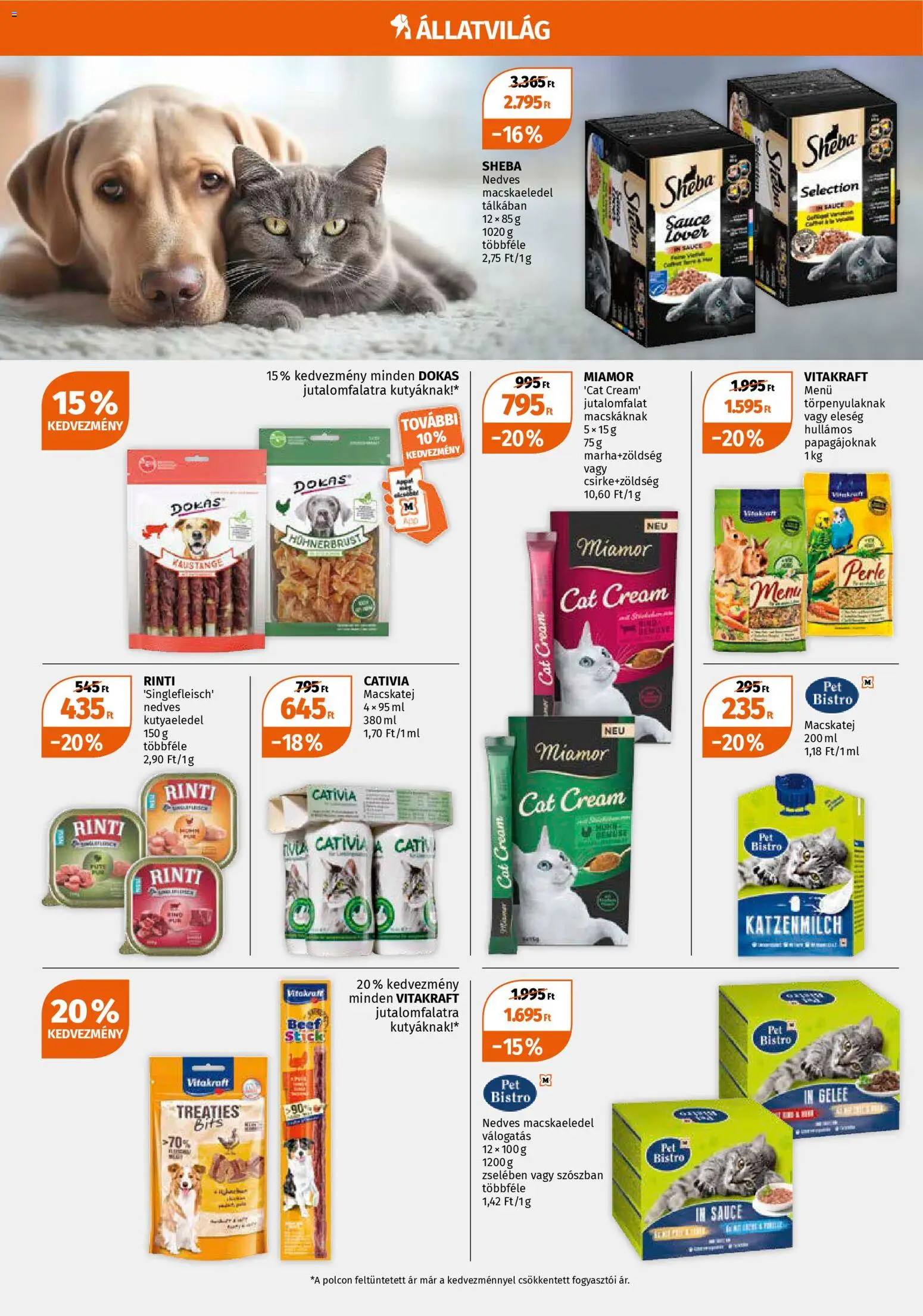 Müller akciós ujság - amely érvényes a következő dátumtól: 10.11.2025 | Oldal: 8 | Termékek: Macskaeledel, Kutyaeledel