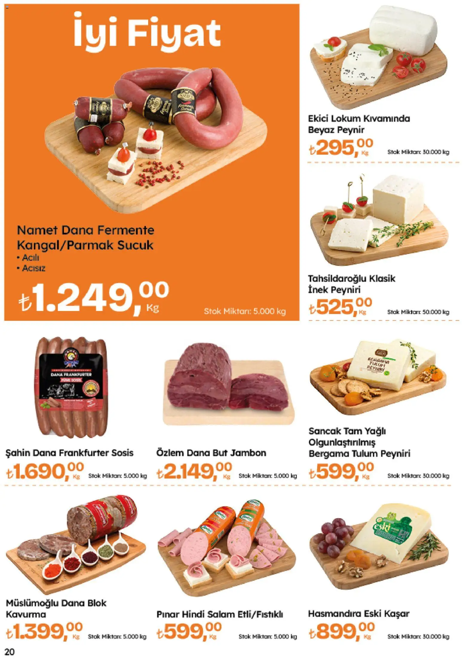 Migros Katalog - Migroskop - 26.03.2026 tarihinden itibaren geçerlidir | Sayfa: 20 | Ürünler: Jambon, Ekici, Tulum, Sucuk