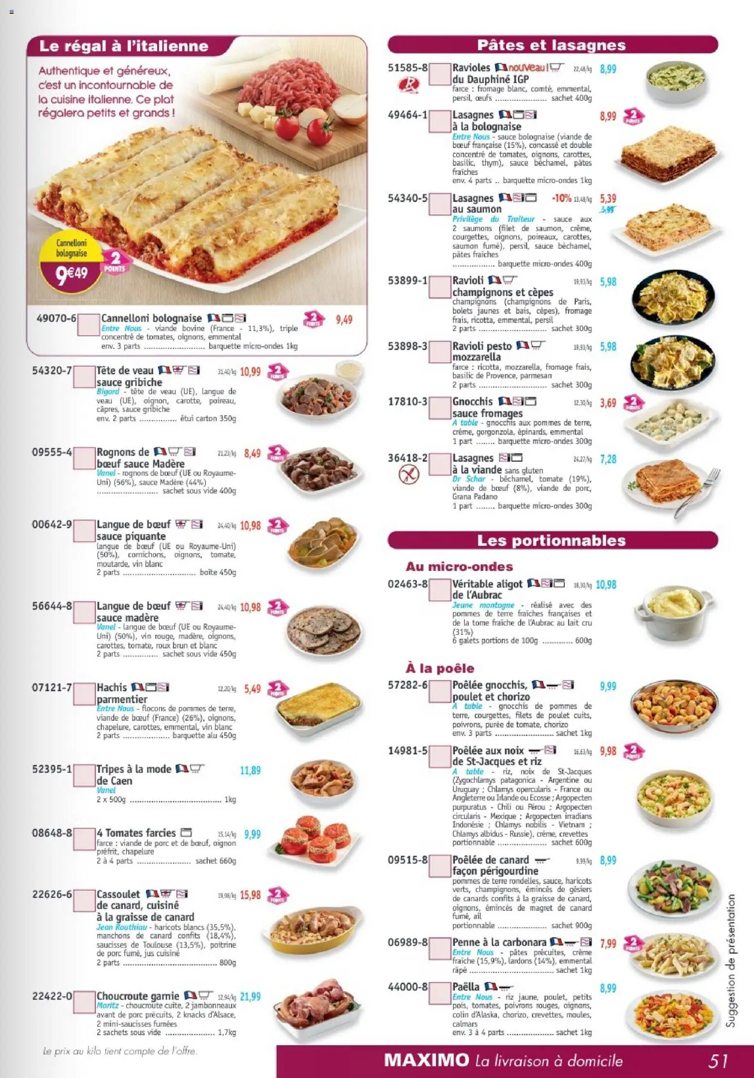 {H1} | Page: 51 | Produits: Persil, Ail, Oignon, Œufs