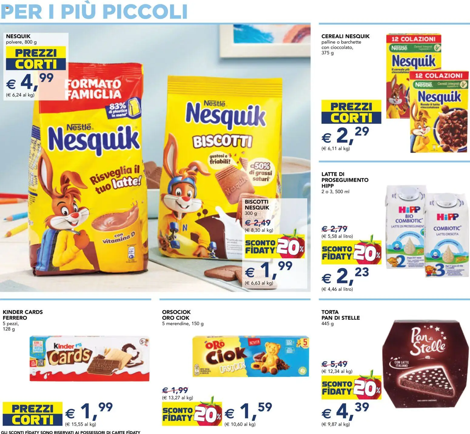 Volantino Esselunga S del 15.01.2026 | Pagina: 12 | Prodotti: Cereali, Biscotti, Latte, Torta