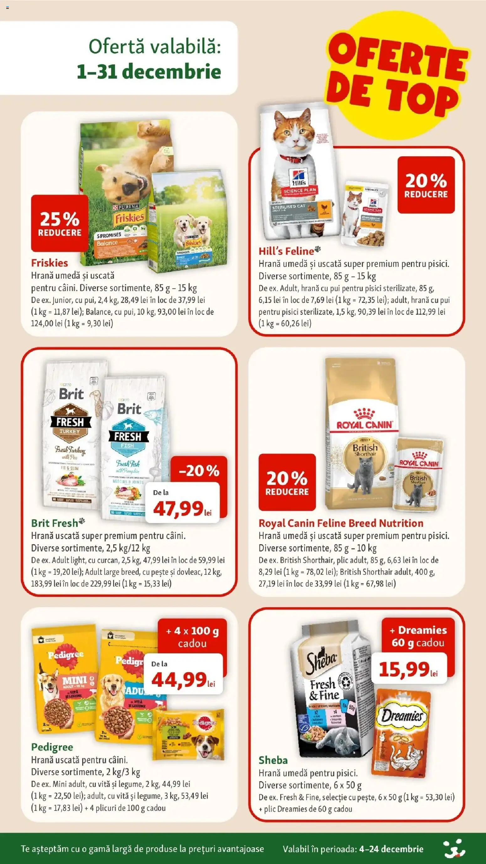Noul catalog Fressnapf – valabil de la 04.12.2025 | Pagină: 2 | Produse: Top, Hacıyatmaz Kedi Oyuncağı, Pește