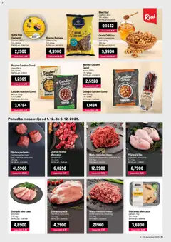 Mercator katalog akcije – veljaven od 01.12.2025 | Stran: 11 | Izdelki: Mandlji, Kos, Suhe fige, Rozine