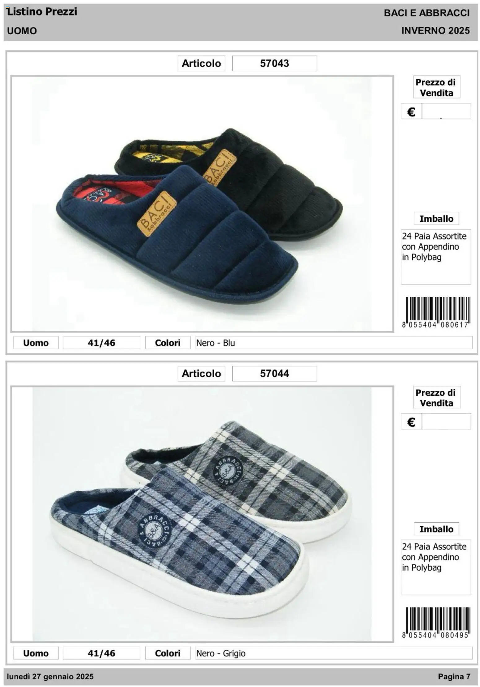 IFA Europe -  Baci & Abbracci – σε ισχύ από 14.01.2026 | Σελίδα: 8