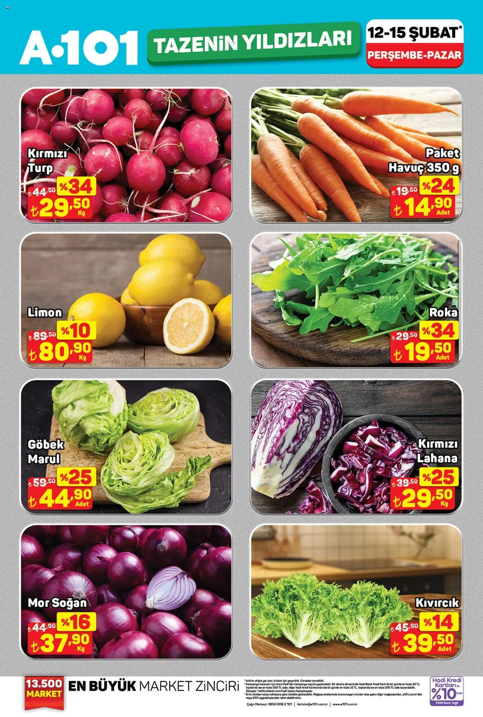 A101 Tazenin Yıldızları - 12.02.2026 tarihinden itibaren geçerlidir | Sayfa: 2 | Ürünler: Havuç, Soğan, Limon, Marul