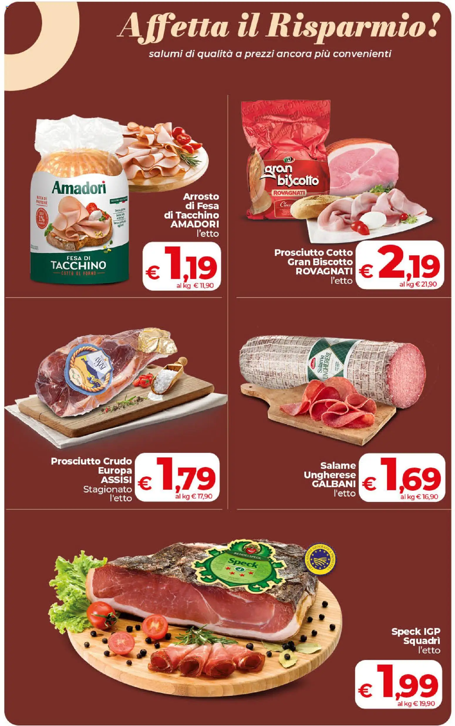 Volantino COOP del 17.04.2026 | Pagina: 7 | Prodotti: Arrosto, Prosciutto Crudo, Tacchino, Prosciutto