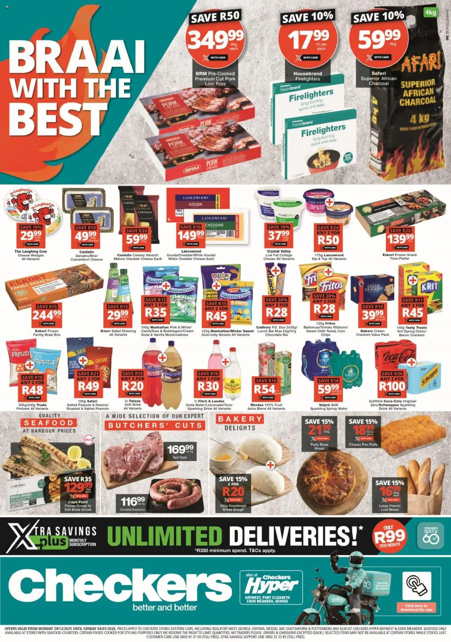 New Checkers catalogue – valid from 29.12.2025 | Page: 1 | Products: Corn, Bakery, Bread, Dressing