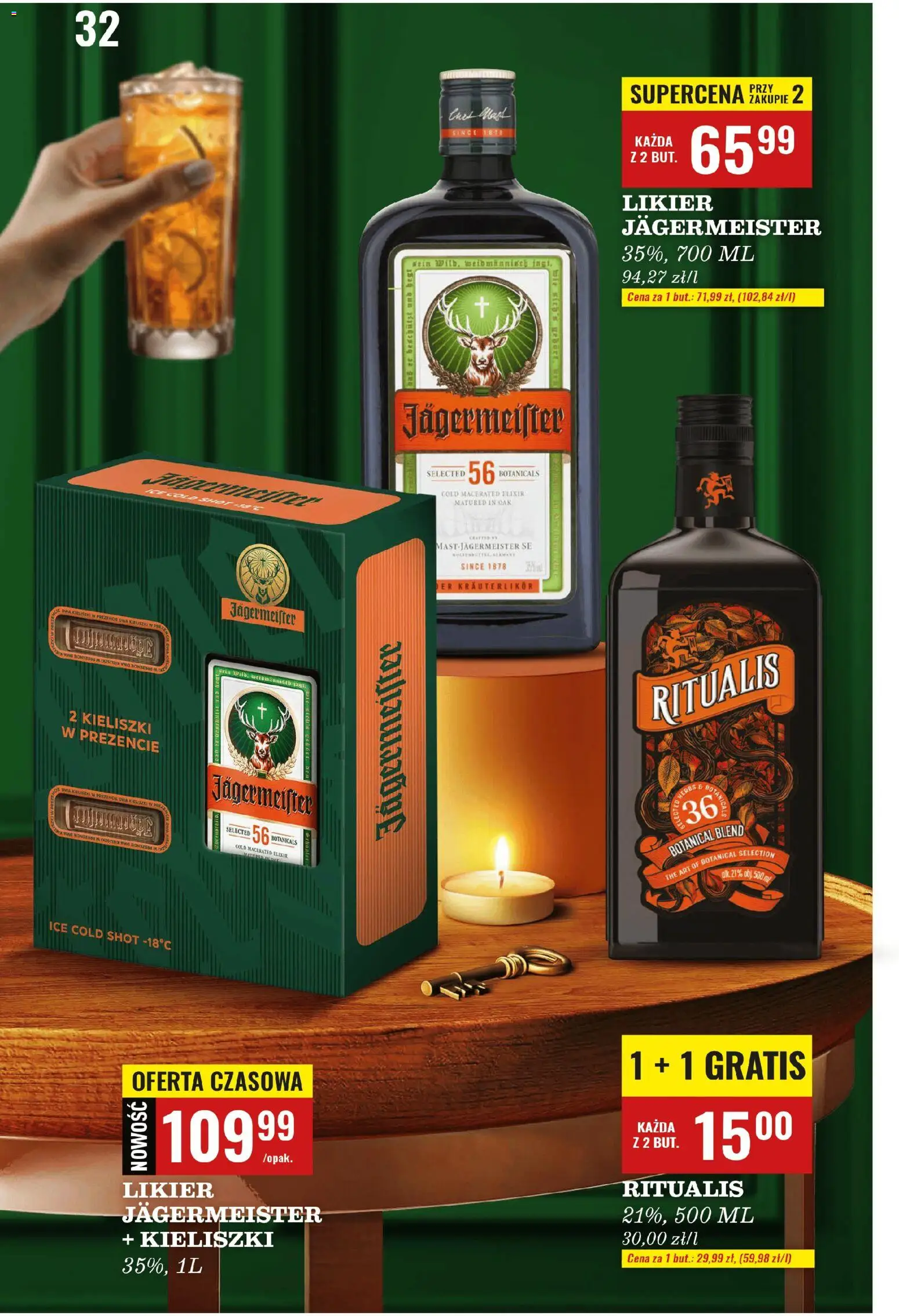Biedronka gazetka - Czas na toast od 17.11.2025 | Strona: 32 | Produkty: Jagermeister