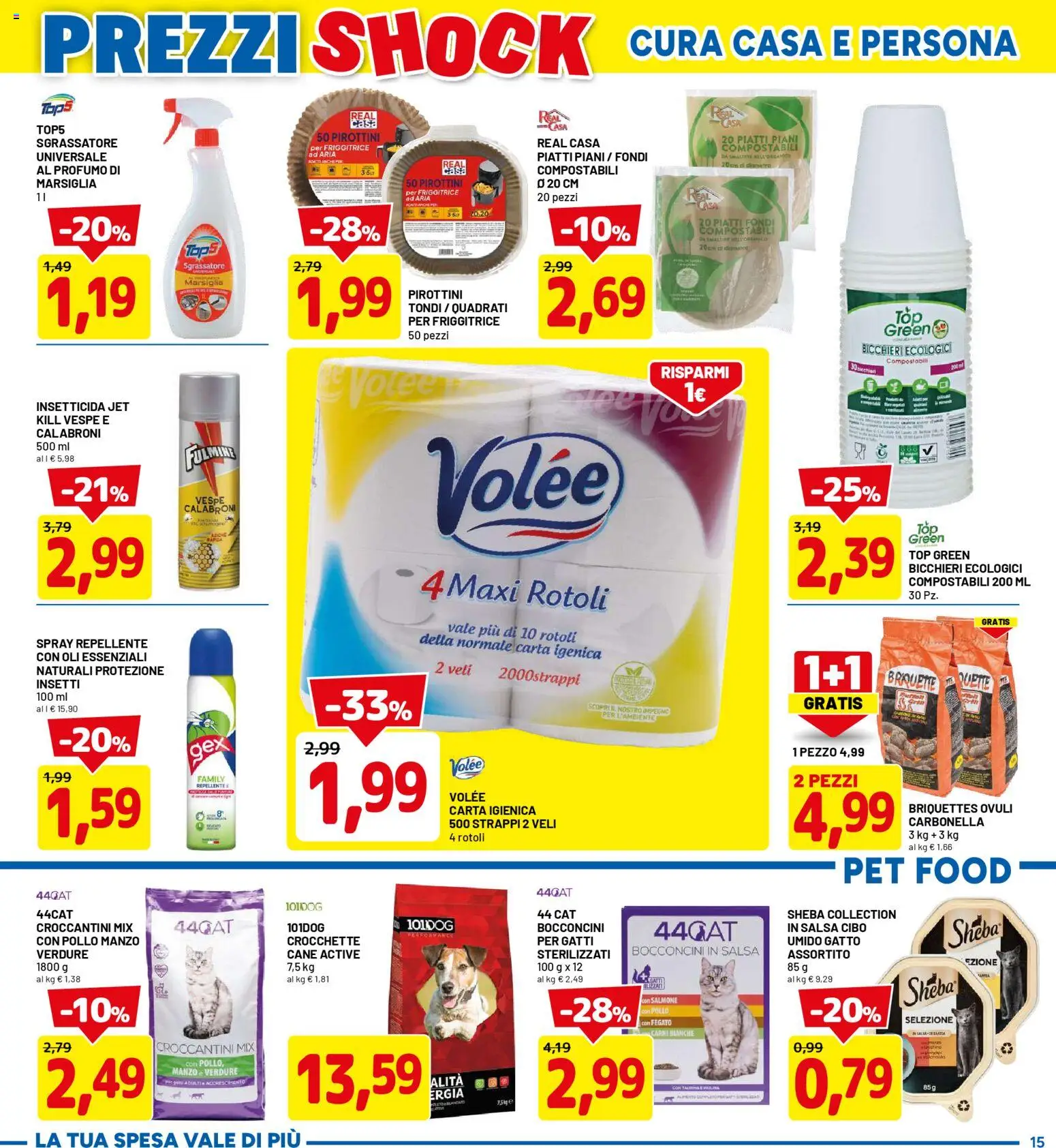 Volantino D Più del 30.04.2026 | Pagina: 15 | Prodotti: Friggitrice ad aria, Crocchette, Insetticida, Friggitrice