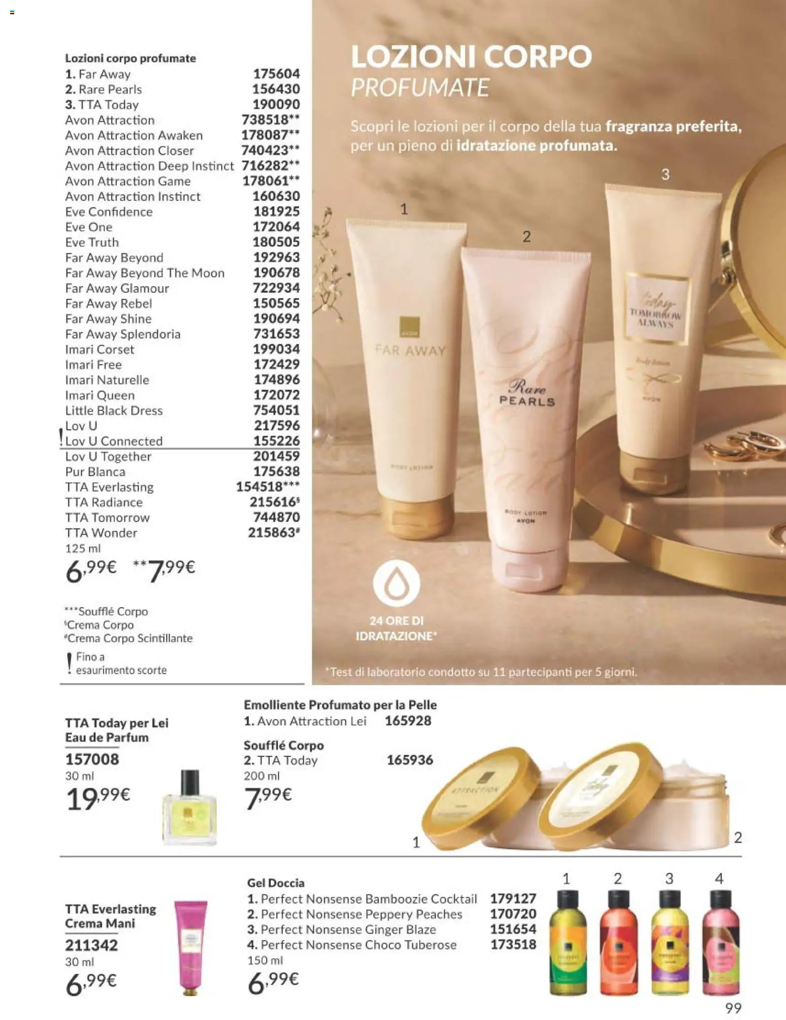 Volantino Avon del 01.02.2026 | Pagina: 99 | Prodotti: Crema, The, Doccia, Fragranza