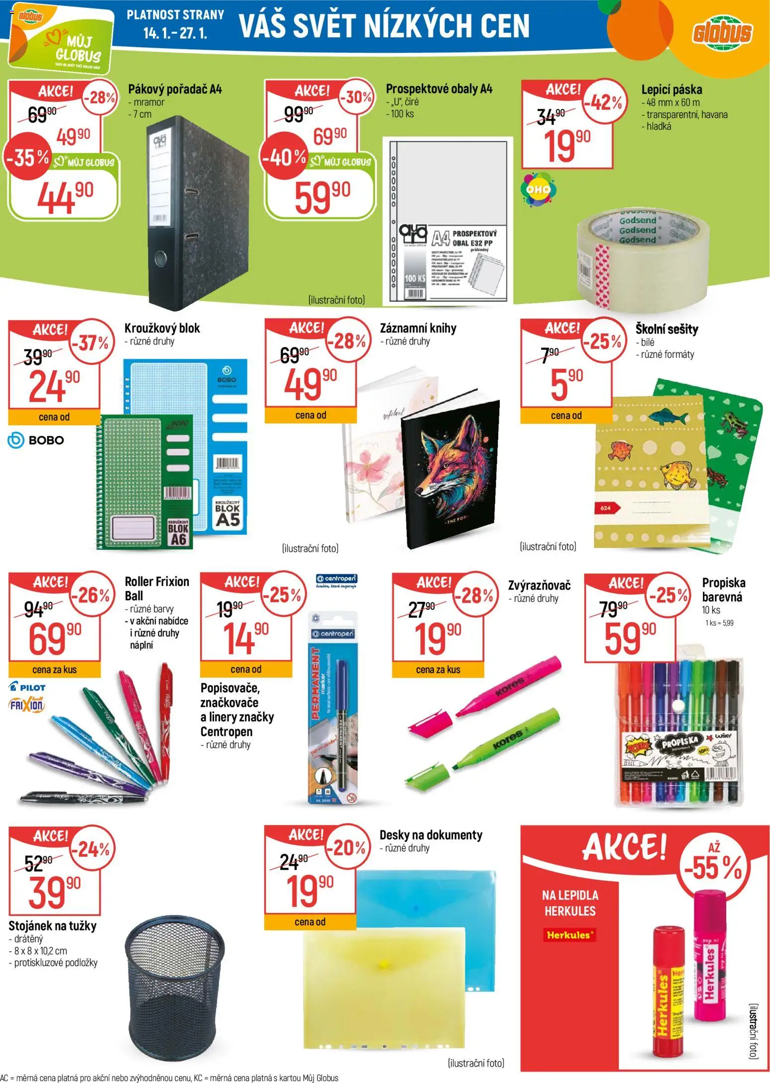 Globus leták - Plzeň od 14.01.2026 | Strana: 32 | Produkty: Globus, Sešity, Blok, Barvy
