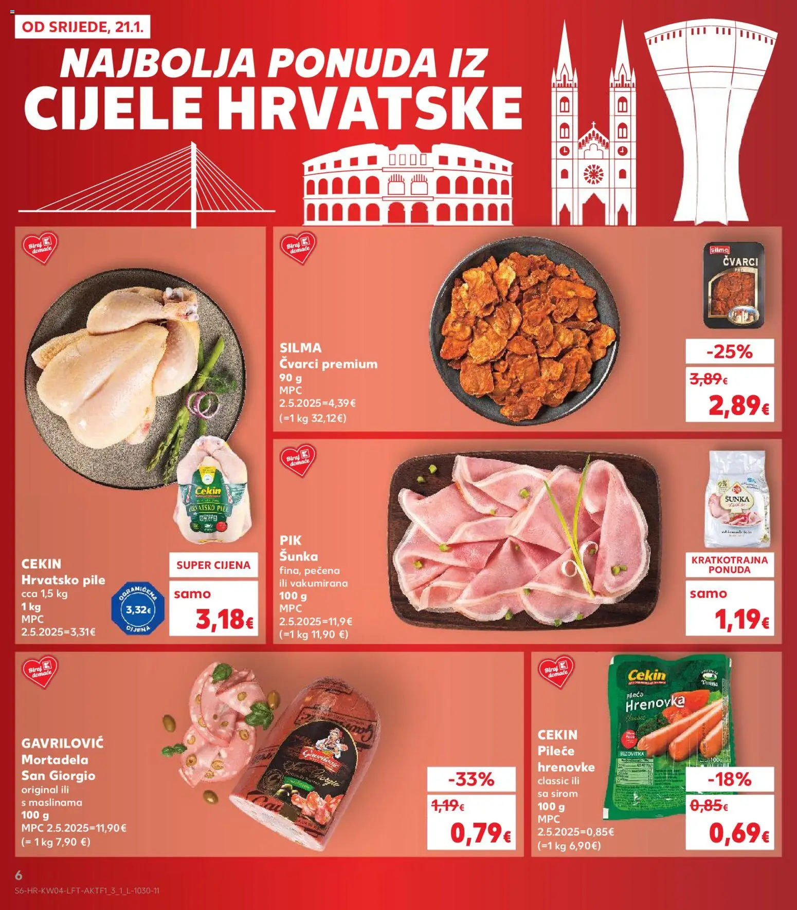 Kaufland HR akciós ujság - amely érvényes a következő dátumtól: 21.01.2026 | Oldal: 6