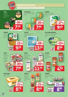 Ofertele Auchan valabile de la 25.02.2026 | Pagină: 18 | Produse: Lapte, Cremă, Zahăr, Cârnați
