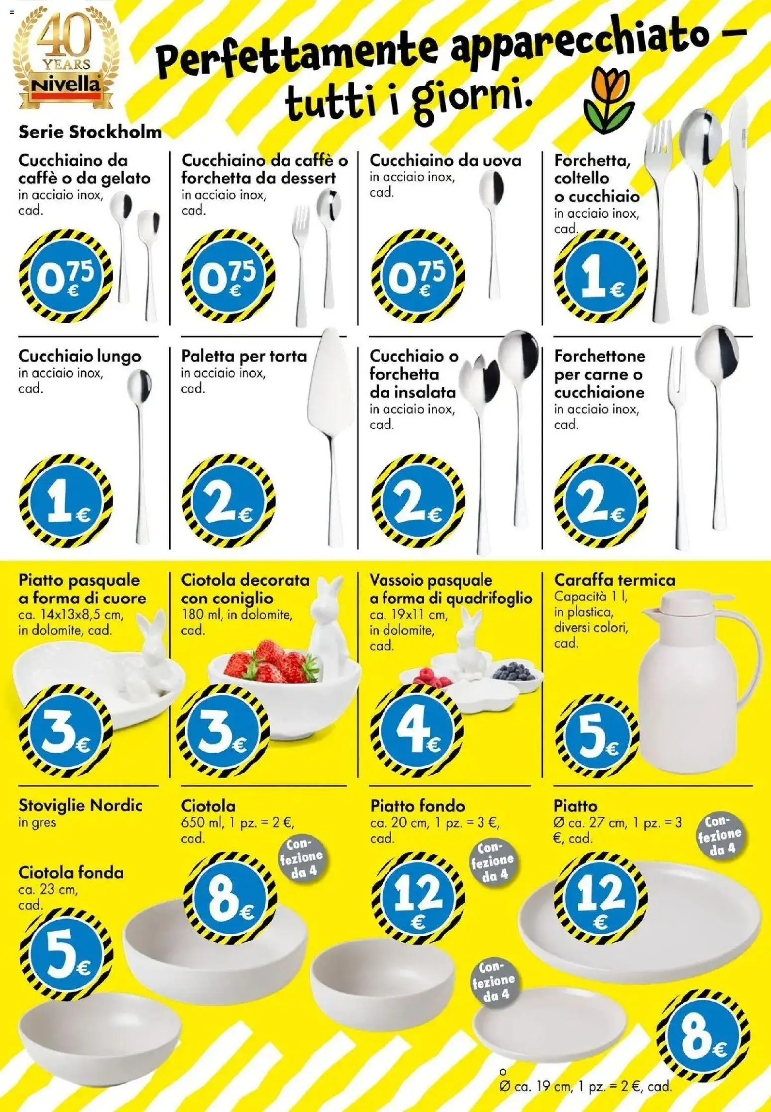 Volantino TEDi del 06.03.2026 | Pagina: 7 | Prodotti: Uova, Gelato, Vassoio, Ciotola