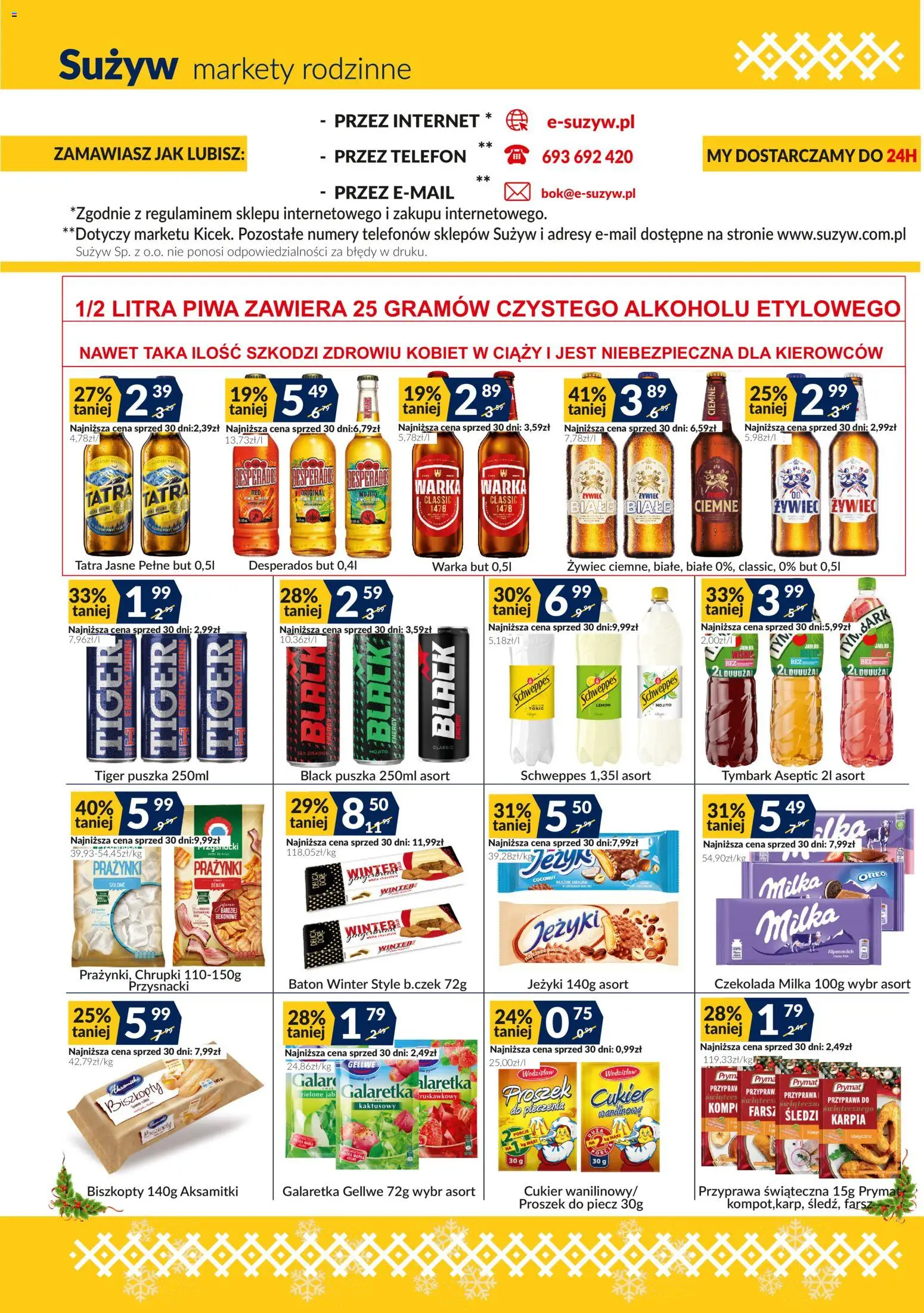 Sużyw Gazetka od 08.12.2025 | Strona: 6 | Produkty: Galaretka, Milka, Czekolada, Cukier