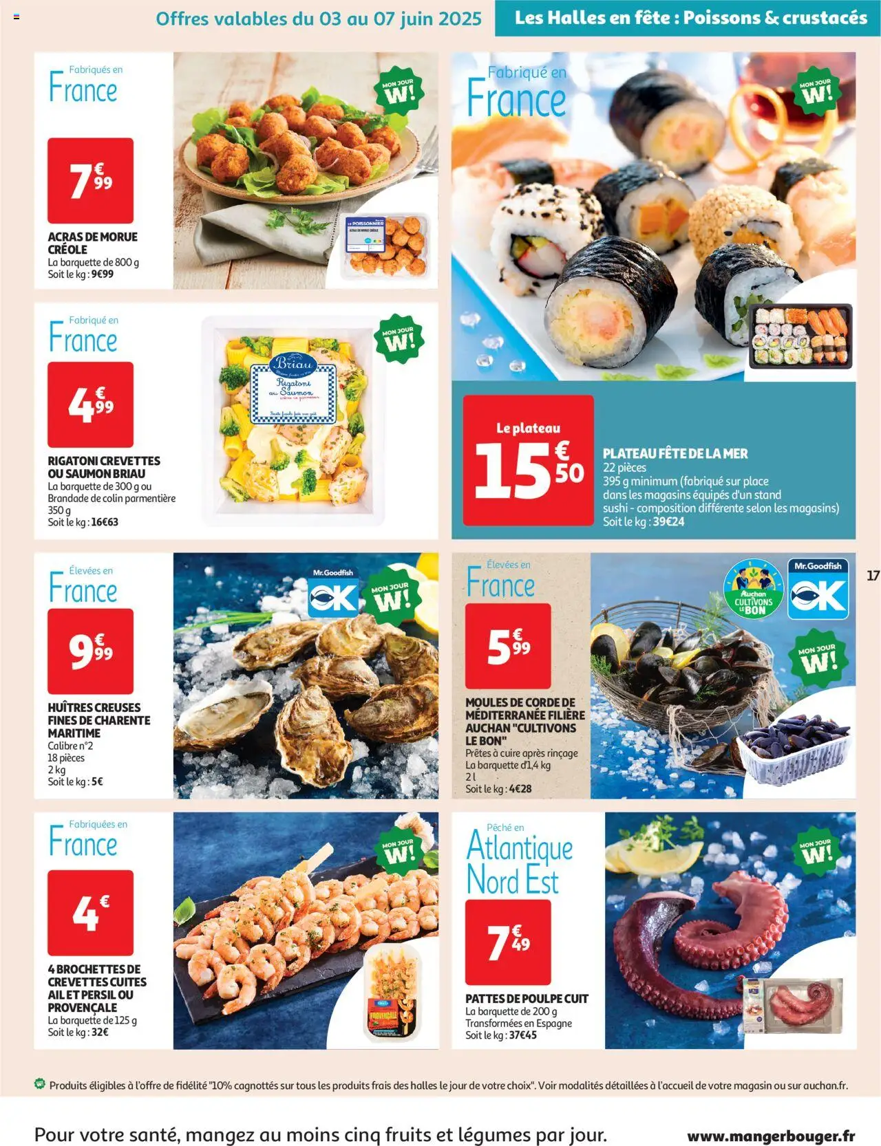  | Page: 17 | Produits: Pêche, Plateau, Crevettes, Morue