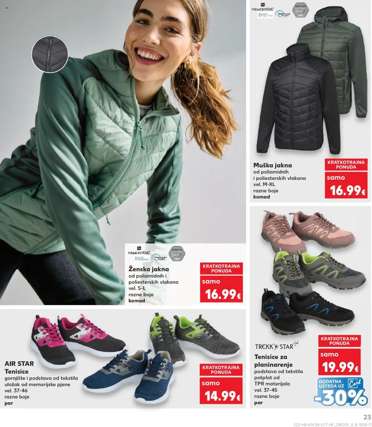 Kaufland katalog | vrijedi od 17.09.2025 | Stranica: 23 | Proizvodi: Jakna, Tenisice
