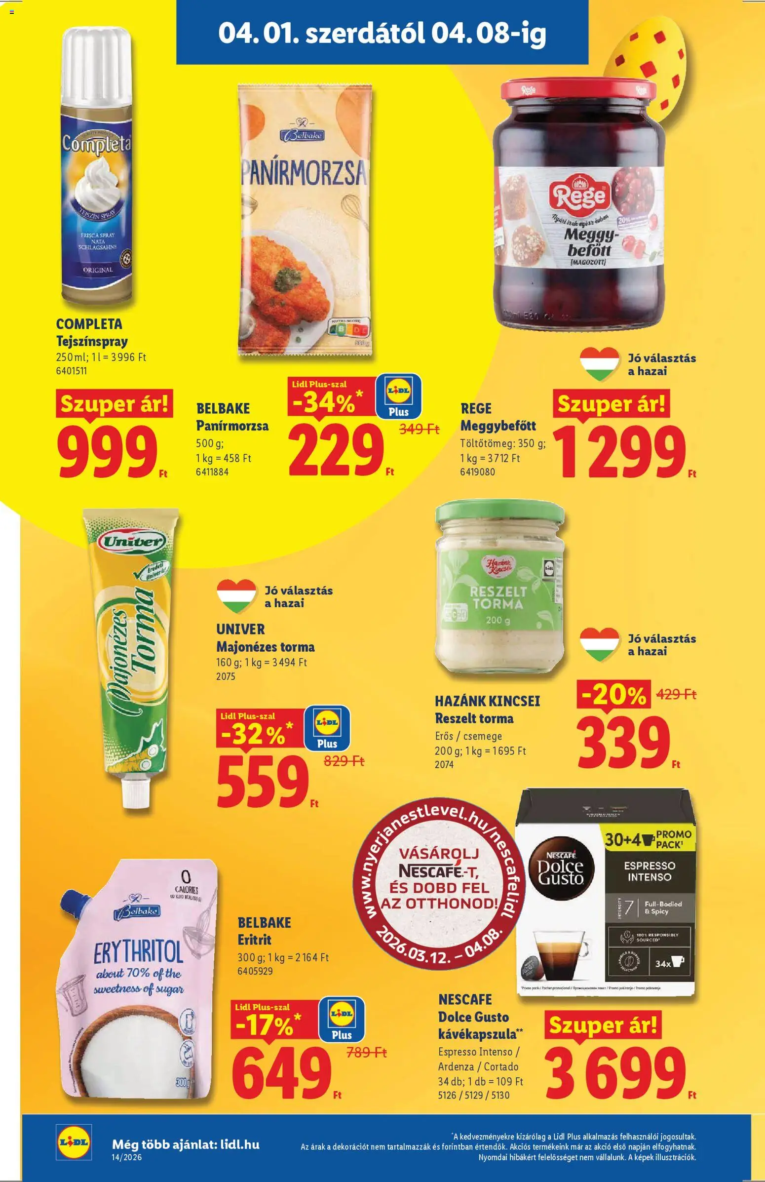 Lidl akciós ujság - amely érvényes a következő dátumtól: 01.04.2026 | Oldal: 12